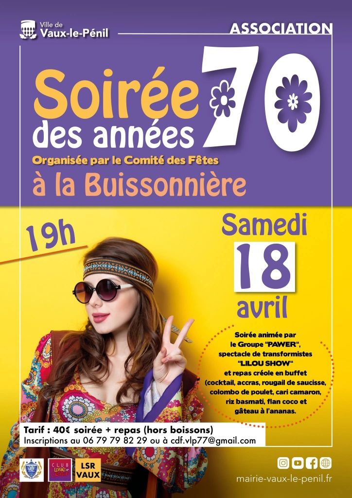 Soirée année 70 avec Pawer